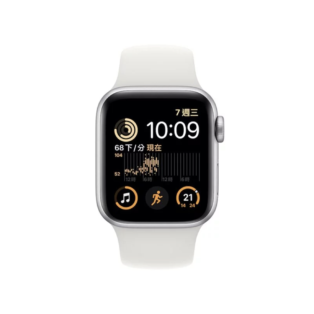 Apple Watch SE 44mm GPS 鋁金屬錶殼搭配運動錶帶/ 三色